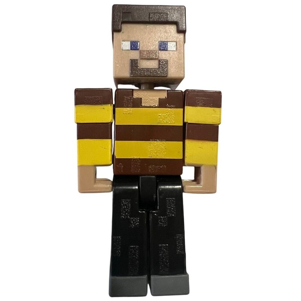Mattel Minecraft Steve in a Bee Shirt Action Figure 3.5inches